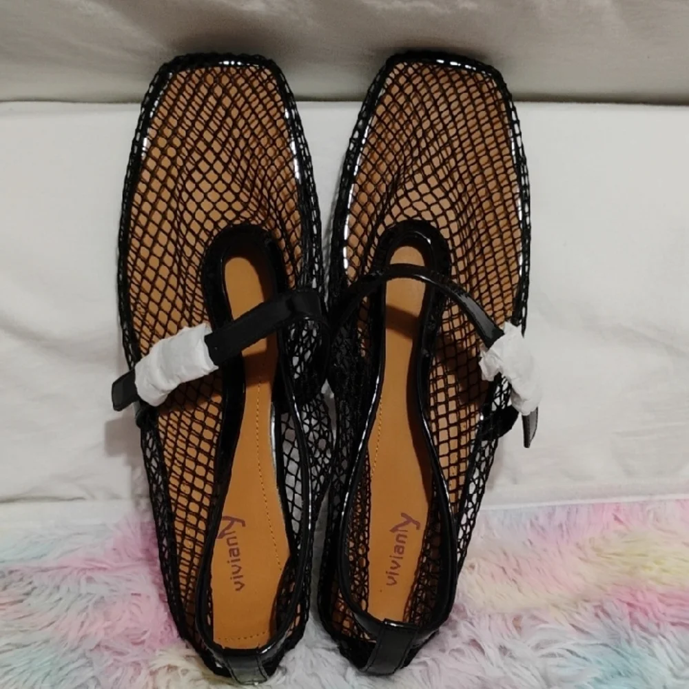 (#12) SALE! Vivianly Back Mesh Women's Ballet Shoes Sz.11